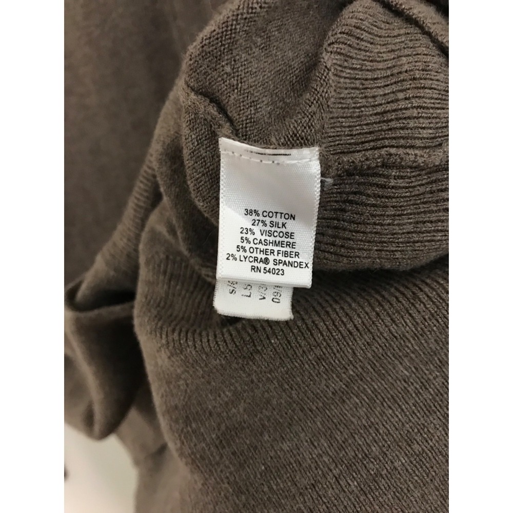 Banana Republic Sz L Luxury Blend Brown Button Up Cardigan Cottage Grampa Core - Picture 7 of 9